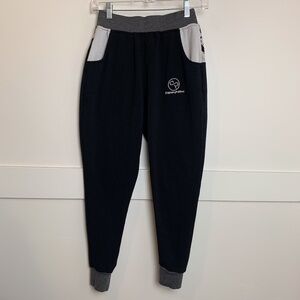 Nappytabs Black Colorblock Looped Sweatpants